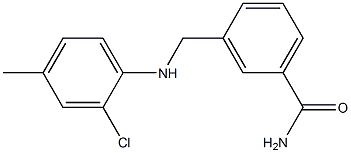 3-{[(2-chloro-4-methylphenyl)amino]methyl}benzamide Structure
