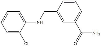 3-{[(2-chlorophenyl)amino]methyl}benzamide Structure