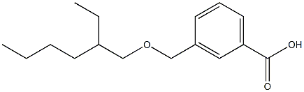 3-{[(2-ethylhexyl)oxy]methyl}benzoic acid 구조식 이미지