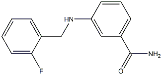 3-{[(2-fluorophenyl)methyl]amino}benzamide 구조식 이미지