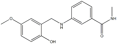 3-{[(2-hydroxy-5-methoxyphenyl)methyl]amino}-N-methylbenzamide Structure