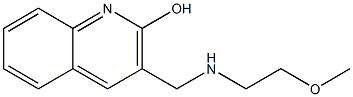 3-{[(2-methoxyethyl)amino]methyl}quinolin-2-ol 구조식 이미지