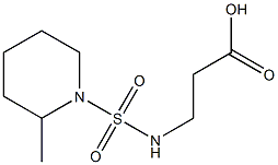 3-{[(2-methylpiperidine-1-)sulfonyl]amino}propanoic acid 구조식 이미지