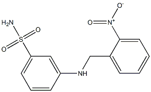 3-{[(2-nitrophenyl)methyl]amino}benzene-1-sulfonamide 구조식 이미지