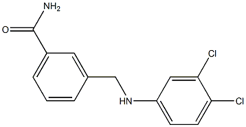 3-{[(3,4-dichlorophenyl)amino]methyl}benzamide Structure