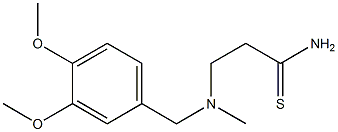 3-{[(3,4-dimethoxyphenyl)methyl](methyl)amino}propanethioamide 구조식 이미지