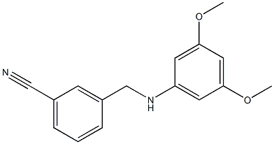 3-{[(3,5-dimethoxyphenyl)amino]methyl}benzonitrile 구조식 이미지