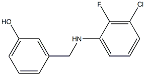 3-{[(3-chloro-2-fluorophenyl)amino]methyl}phenol Structure