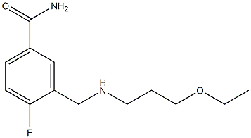 3-{[(3-ethoxypropyl)amino]methyl}-4-fluorobenzamide 구조식 이미지