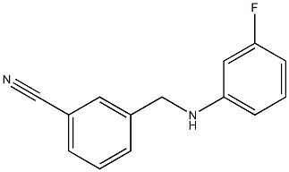 3-{[(3-fluorophenyl)amino]methyl}benzonitrile Structure