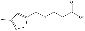 3-{[(3-methyl-1,2-oxazol-5-yl)methyl]sulfanyl}propanoic acid 구조식 이미지