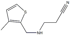 3-{[(3-methylthiophen-2-yl)methyl]amino}propanenitrile Structure