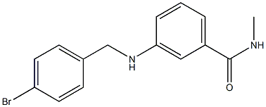 3-{[(4-bromophenyl)methyl]amino}-N-methylbenzamide 구조식 이미지