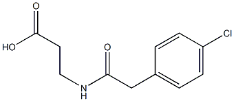 3-{[(4-chlorophenyl)acetyl]amino}propanoic acid Structure