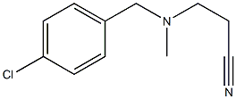 3-{[(4-chlorophenyl)methyl](methyl)amino}propanenitrile Structure