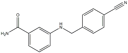 3-{[(4-cyanophenyl)methyl]amino}benzamide Structure