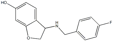 3-{[(4-fluorophenyl)methyl]amino}-2,3-dihydro-1-benzofuran-6-ol 구조식 이미지