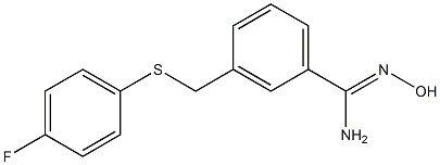 3-{[(4-fluorophenyl)sulfanyl]methyl}-N'-hydroxybenzene-1-carboximidamide 구조식 이미지