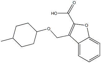 3-{[(4-methylcyclohexyl)oxy]methyl}-1-benzofuran-2-carboxylic acid Structure