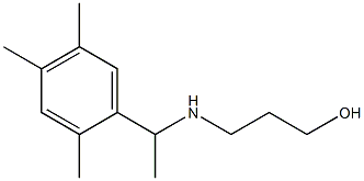 3-{[1-(2,4,5-trimethylphenyl)ethyl]amino}propan-1-ol Structure