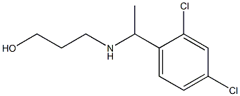 3-{[1-(2,4-dichlorophenyl)ethyl]amino}propan-1-ol 구조식 이미지