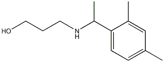 3-{[1-(2,4-dimethylphenyl)ethyl]amino}propan-1-ol 구조식 이미지