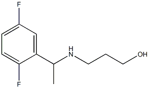 3-{[1-(2,5-difluorophenyl)ethyl]amino}propan-1-ol 구조식 이미지