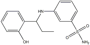 3-{[1-(2-hydroxyphenyl)propyl]amino}benzene-1-sulfonamide Structure