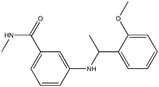 3-{[1-(2-methoxyphenyl)ethyl]amino}-N-methylbenzamide Structure