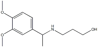 3-{[1-(3,4-dimethoxyphenyl)ethyl]amino}propan-1-ol Structure