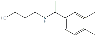 3-{[1-(3,4-dimethylphenyl)ethyl]amino}propan-1-ol 구조식 이미지