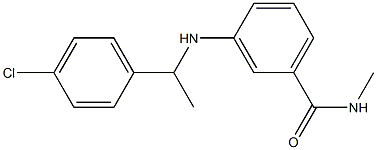 3-{[1-(4-chlorophenyl)ethyl]amino}-N-methylbenzamide Structure