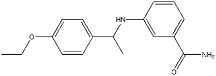 3-{[1-(4-ethoxyphenyl)ethyl]amino}benzamide 구조식 이미지