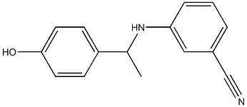 3-{[1-(4-hydroxyphenyl)ethyl]amino}benzonitrile Structure