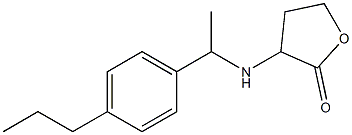 3-{[1-(4-propylphenyl)ethyl]amino}oxolan-2-one Structure