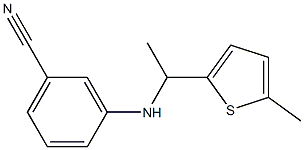 3-{[1-(5-methylthiophen-2-yl)ethyl]amino}benzonitrile Structure