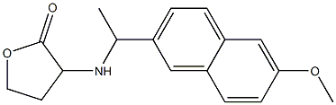 3-{[1-(6-methoxynaphthalen-2-yl)ethyl]amino}oxolan-2-one 구조식 이미지