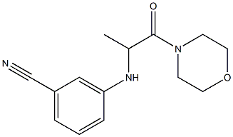 3-{[1-(morpholin-4-yl)-1-oxopropan-2-yl]amino}benzonitrile 구조식 이미지