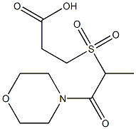 3-{[1-(morpholin-4-yl)-1-oxopropane-2-]sulfonyl}propanoic acid 구조식 이미지