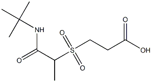 3-{[1-(tert-butylcarbamoyl)ethane]sulfonyl}propanoic acid 구조식 이미지