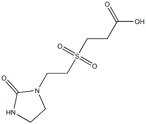 3-{[2-(2-oxoimidazolidin-1-yl)ethane]sulfonyl}propanoic acid Structure