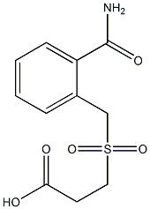 3-{[2-(aminocarbonyl)benzyl]sulfonyl}propanoic acid Structure