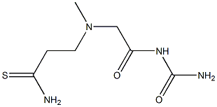 3-{[2-(carbamoylamino)-2-oxoethyl](methyl)amino}propanethioamide Structure