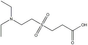 3-{[2-(diethylamino)ethyl]sulfonyl}propanoic acid Structure