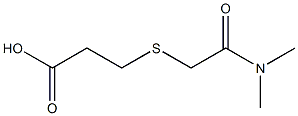 3-{[2-(dimethylamino)-2-oxoethyl]thio}propanoic acid Structure