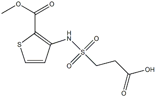 3-{[2-(methoxycarbonyl)thiophen-3-yl]sulfamoyl}propanoic acid Structure