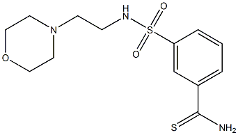 3-{[2-(morpholin-4-yl)ethyl]sulfamoyl}benzene-1-carbothioamide Structure