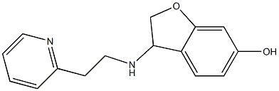 3-{[2-(pyridin-2-yl)ethyl]amino}-2,3-dihydro-1-benzofuran-6-ol 구조식 이미지