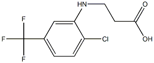 3-{[2-chloro-5-(trifluoromethyl)phenyl]amino}propanoic acid Structure