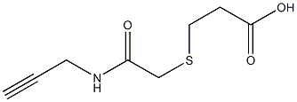 3-{[2-oxo-2-(prop-2-ynylamino)ethyl]thio}propanoic acid 구조식 이미지